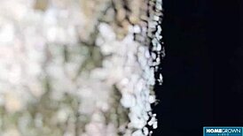 Scarlet Taylor and busty ebony Juliana share dicks in amateur group casting interview