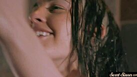 Inked Teen Slammed Hard Interracially Until Cumshot on Glamorous Ass