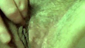 She Rubs Her Tight Hairy Pussy To Juicy Orgasm, Wet And Ready For Licking