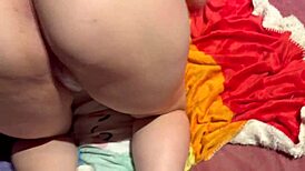 After a Threesome, My Cuckold Boyfriend Licks My Cum-Filled Pussy! 😜