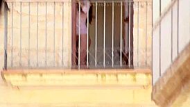 neighbor spied on me and blackmailed me to upload this video 😳