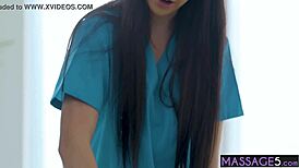 Sweet Teen 18+ Massages Hot Babes Pussy After Body Massage