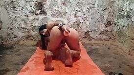 Holy crap, watch this ladyboy take a dildo deep in the ass!