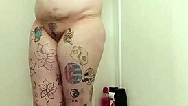 Look at these big natural tits dripping wet with soapy tight pussy.