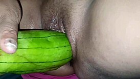 Horny young babe gets fucked in pussy and ass with creampie orgasm.