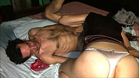 i watch this sexy milf fucking in her silky panties, so hot