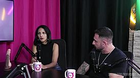 gorgeous teens with big boobs strip and suck before wild banging in pov.