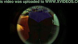 Hidden camera catches neighbor enjoying herself freely in this homemade latina scene