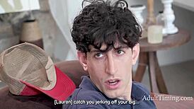 you got caught on purpose didnt you step son adulttiming with that redhead milf's big tits and shaved pussy