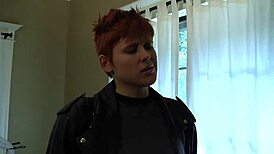 ginger butch georgia jones fingers lily cade with strap-on