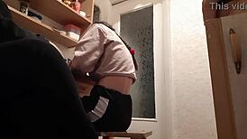 stepmother masturbates while watching exam prep