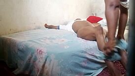 big ass ebony bimbo flashes hairy pussy lips, reviving a huge monster cock treat