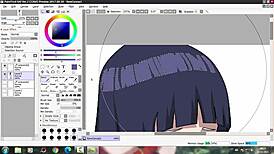 Drawing Hentai Art of Hinata Hyuuga from Naruto Shippuden