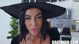 Stepmom's Bold Halloween Seduction
