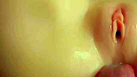 Closeup amateur threesome with monicamoments doll