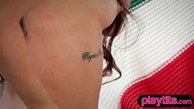 Tiny Canadian Teen 18+ Strips Clothes And Reveals Petite 18+ Body