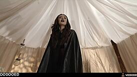 Witch Mistress Gets Magic Controlled With Voodoo Doll And Squirts