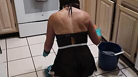 tms-28 petite milf slave gets dp with creampie