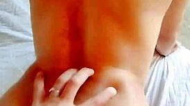 Petite latina bent over for doggystyle with loud moans