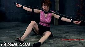 suggestive toy play for a charming brunette sweetheart