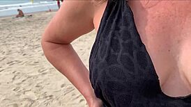 what are you doing, people are watching, i'm cumming in front of everyone again on the beach