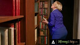 Librarian Dee Williams catches students jerking off and gets rough double penetration outdoors