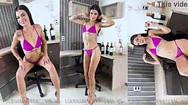 I'm Vale Cortez experiencing my first interracial DP with squirting