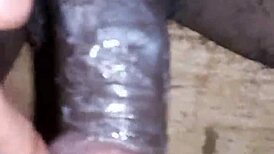 Bigblackie shaves and masturbates with my big black dick