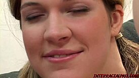 Renee Jordan Screams Nervously As Daddy Unwraps Her Big Black Package In Missionary.
