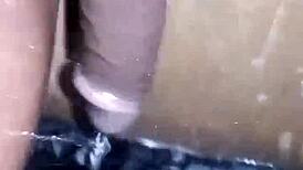 Bigblackie shaves and masturbates with my big black dick