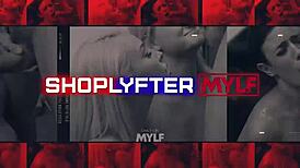 blonde big tits milf caught stealing gets cavity searched and pounded hard