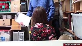 lp officer, are you getting seduced by that slut shoplifter?