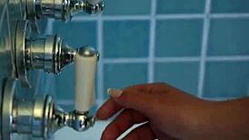 Trainer Obsessed with Big Wet Titties in Shower