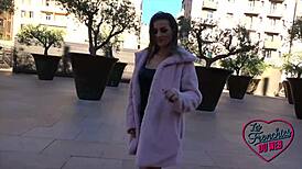 lylou brunette perverse gets to fuck two guys in threesome