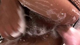 asian ladyboy trio gets ass fucked hard with cum in mouth. raw homemade action in public!