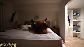 Rough Domination In Amazon Position With Big Black Cock Friend