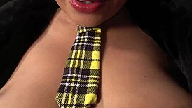 My Stepsister MOANS Loud With Pleasure While Playing With My Cock