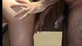 Kellybabee's black pussy gets shaved and displayed