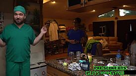 Angel Ramiraz takes her daughter to hospital for nurse roleplay day