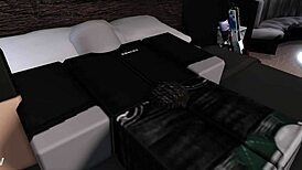 Roblox Girl Couldn't Sleep So She Had Some Fun With His Bf's Cock While He Was Asleep!