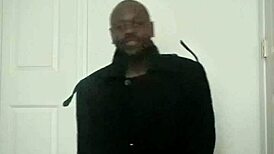 Stretching arms like exercise routine