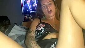 scottish goth teen 18+ indulges in solo masturbation with big ass and tits