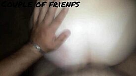 Hot blonde at home on sofa