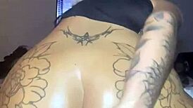 scottish goth teen 18+ indulges in solo masturbation with big ass and tits