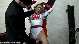 superheroine turned into sexbot 😈