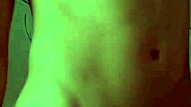 I twist and play with my big pierced cock, showing off the piercing.