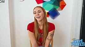 Angel young fucks all three dates in wild dp competition