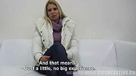 I interviewed damn sexy Adriana for Czech casting, she gave a sloppy blowjob