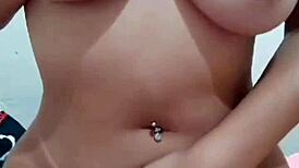 Smoothing the wet folds with eager, contrasting desire.