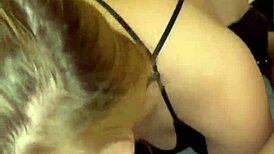 Intense rough facefuck with choking and gagging on a huge cock.